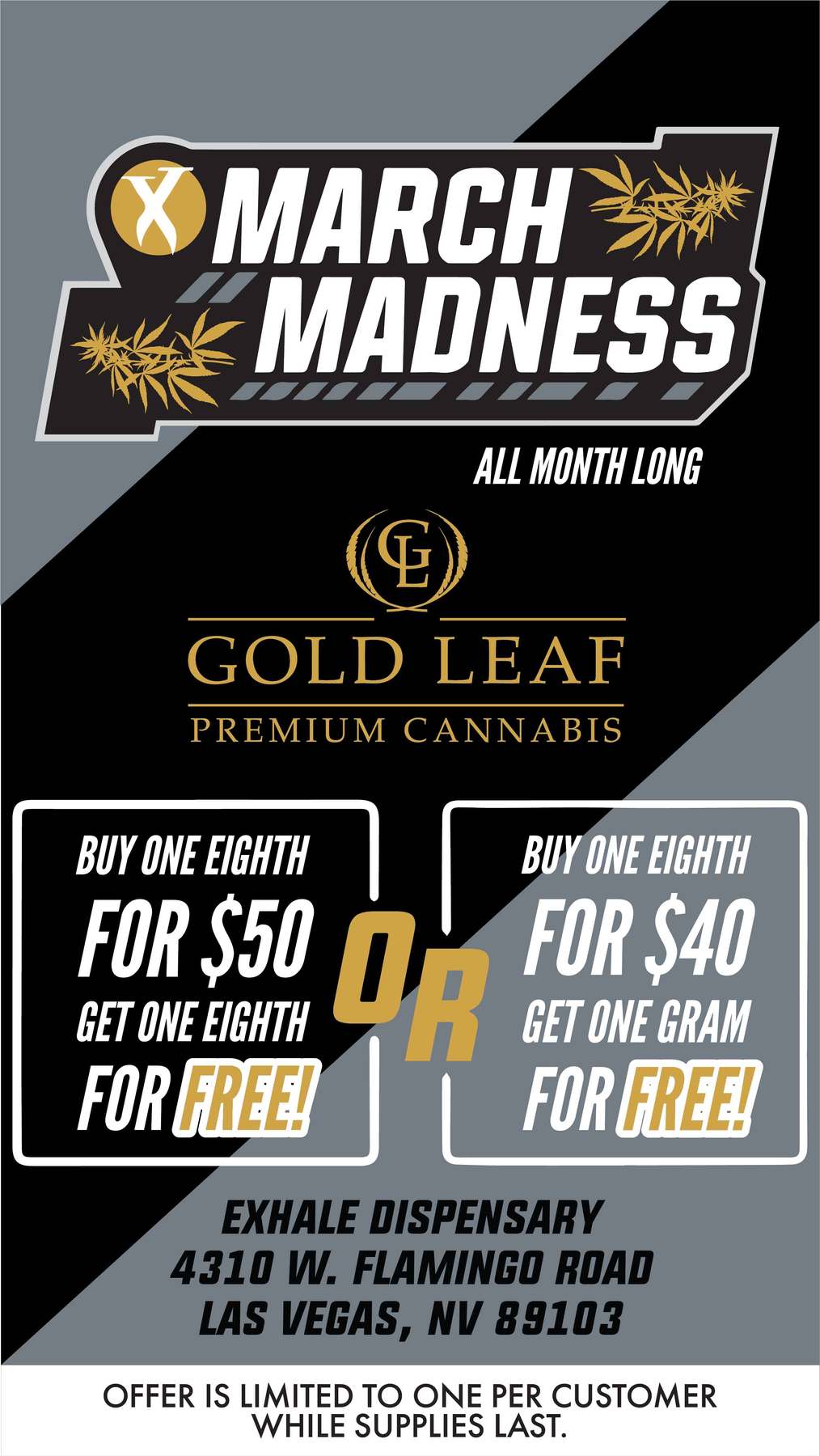 Gold Leaf Deals for March MadnessPost Image